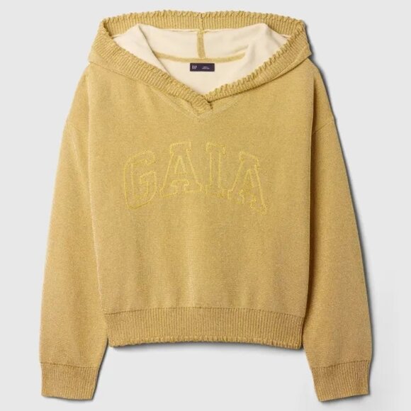 Cult Gaia (GAP X CULT GAIA ) Pullover Metallic Logo Hoodie Women's NWT, Size M - Picture 1 of 17